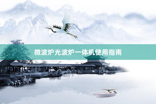微波炉光波炉一体机使用指南